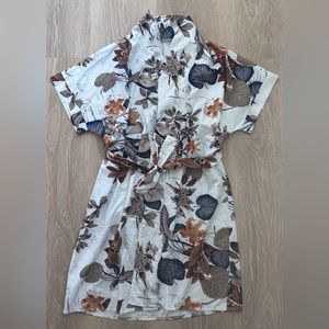 Fall Foliage Short‎ Robe|Sz S/M